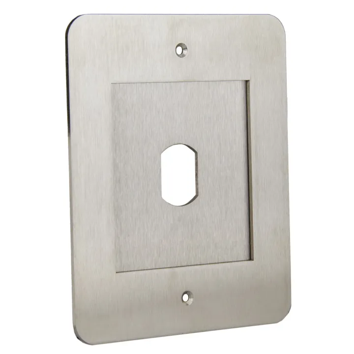 Face Pour Lecteur Format Modulaire Pour Boîtier Standard - Inox