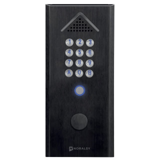 Clavier codé autonome Profil 2 standard noire pose en encastrement 1 relais