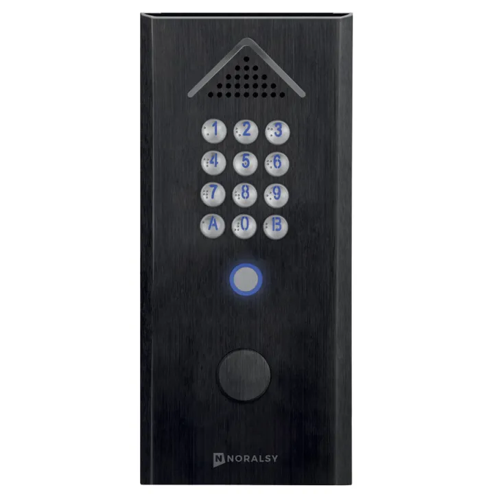 Clavier Codé Autonome Profil 2 Standard Noire Pose En Encastrement 1 Relais