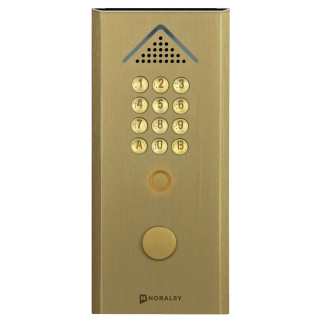 Clavier codé autonome Profil 2 standard dorée pose en encastrement 1 relais