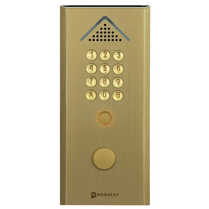 Clavier Codé Autonome Profil 2 Standard Dorée Pose En Encastrement 1 Relais