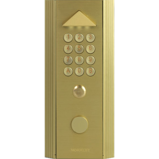 Clavier codé autonome Profil 1 standard dorée pose encastrement 1 relais