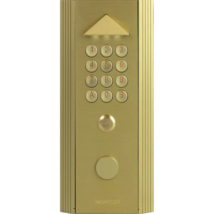 Clavier Codé Autonome Profil 1 Standard Dorée Pose Encastrement 1 Relais
