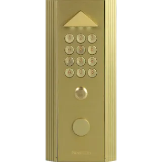 Clavier Codé Autonome Profil 1 Standard Dorée Pose Encastrement 3 Relais