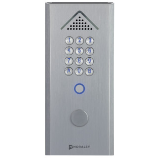 Clavier codé autonome Profil 2 standard argent pose en encastrement 1 relais