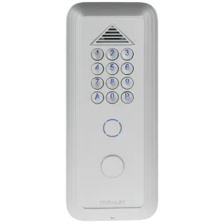 Clavier Codé Connectable Andy Standard Argent Pose Encastrement 2 Relais