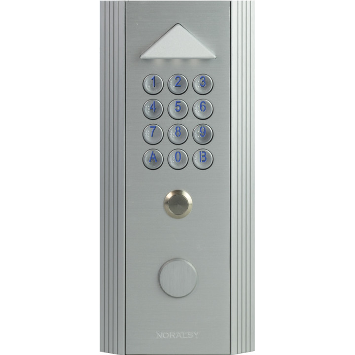 Clavier codé autonome Profil 1 standard argent pose encastrement 3 relais
