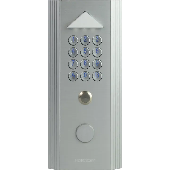 Clavier Codé Autonome Profil 1 Standard Argent Pose Encastrement 3 Relais
