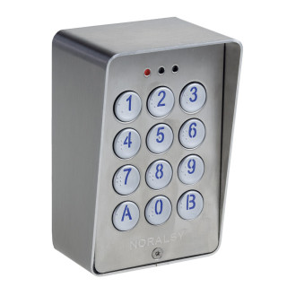 Clavier codé automome Automatisme inox brossé pose en saillie 3 relais