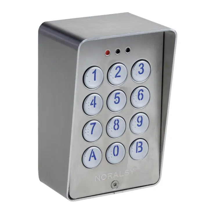 Clavier Codé Automome Automatisme Inox Brossé Pose En Saillie 3 Relais