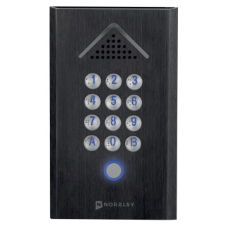 Clavier codé autonome Profil 2 compact noire pose en encastrement 1 relais