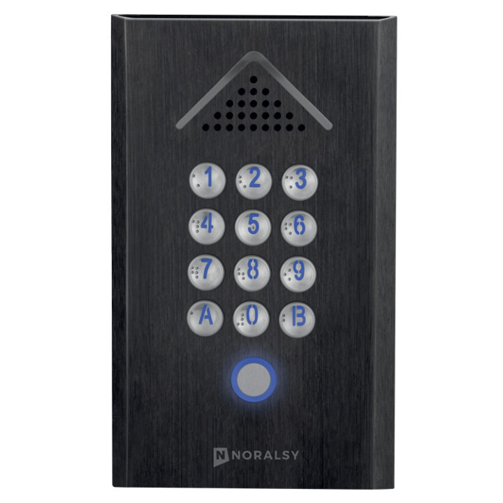 Clavier codé autonome Profil 2 compact noire pose en encastrement 1 relais Clavier codé autonome Profil 2 compact noire pose en encastrement 1 relais