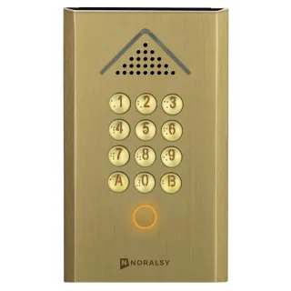 Clavier Codé Autonome Profil 2 Compact Dorée Pose En Encastrement 1 Relais