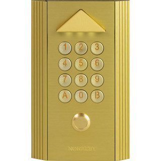 Clavier codé autonome Profil 1 compact dorée pose encastrement 1 relais