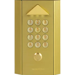 Clavier Codé Autonome Profil 1 Compact Dorée Pose Encastrement 1 Relais
