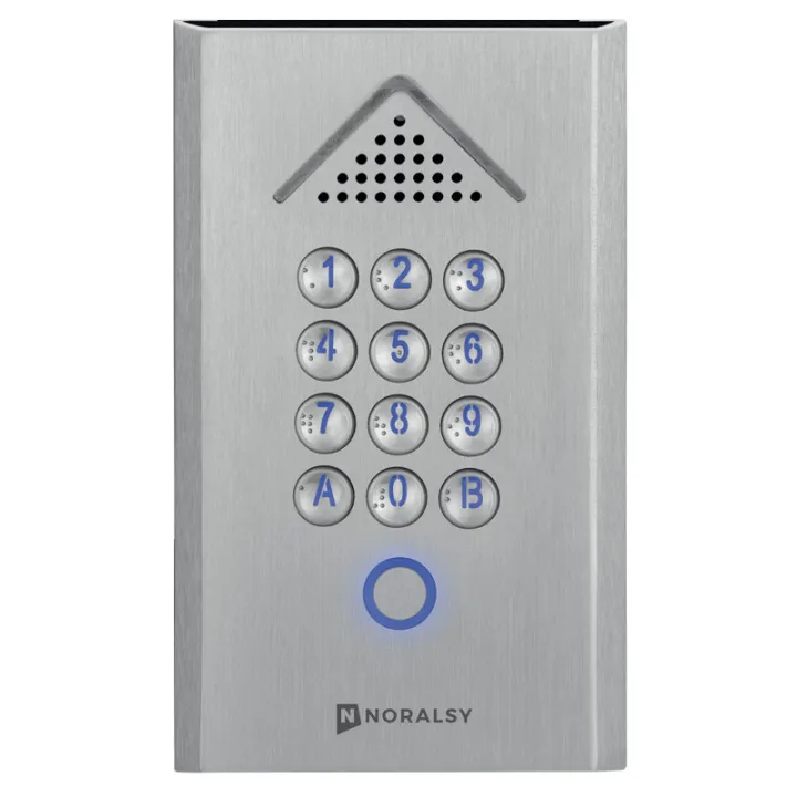 Clavier Codé Autonome Profil 2 Compact Argent Pose En Encastrement 1 Relais