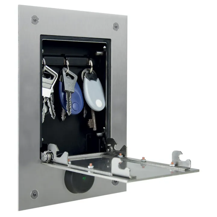 Coffre À Clés Connectable Inox Brossée Pose Encastrement