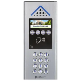 Interphone 4G Mini Villa Avec Clavier Alu Argent Encastrement Et Prépayé 2 Ans