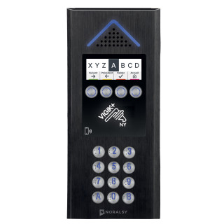 Interphone 4G Mini V+ Alu Noir Encastrement