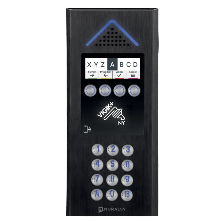 Interphone 4G Mini V+ Alu Noir Encastrement