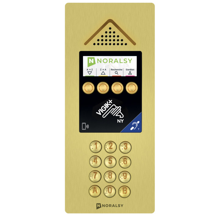 Interphone 4G Mini V+ Laiton Encastrement Interphone 4G Mini V+ Laiton Encastrement