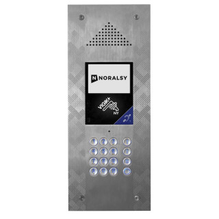 Interphone Andy Nph300 Pinhole Vigik Plu Inox Pose Encastrement