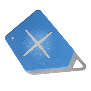 Télécomman 4 Bout 868Mhz Bleue Bi-Techno Mifare Code Site Noral