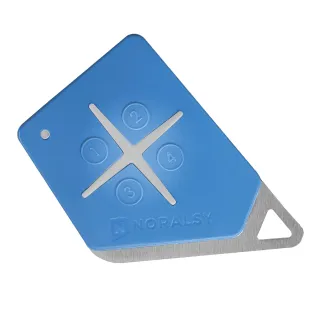 Télécommande 4 Bout 868Mhz Bleue Bi-Techno Mifare Code Site Noral