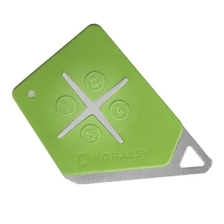 Télécommande 4 Bout 868Mhz Verte Bi-Techno Mifare Code Site Noral
