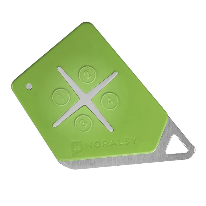 Télécommande 4 Bout 868Mhz Verte Bi-Techno Mifare Code Site Noral