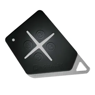 Télécommande 4 Bout 868Mhz Noire Bi-Techno Mifare Code Site Noral