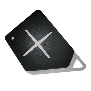 Télécommande Hf 4 Bout 868Mhz Noire Uni-Techno Code Site Norals