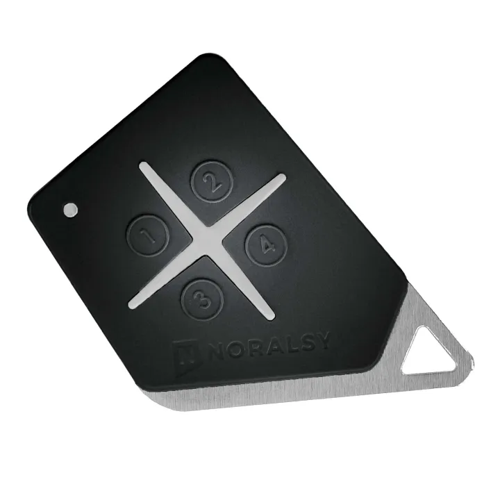 Télécommande Hf 4 Bout 868Mhz Noire Uni-Techno Code Site Noral