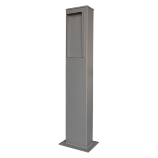 Borne Pour Interphonie Hauteur 1M40 Avec Visière+Trappe De Vis
