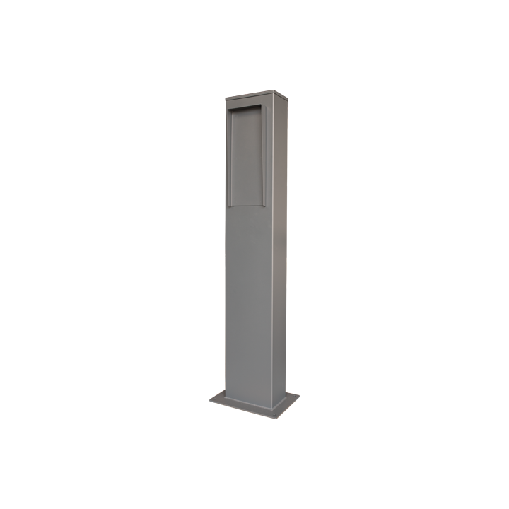 Borne Pour Interphonie Hauteur 1M40 Avec Visière+Trappe De Vis