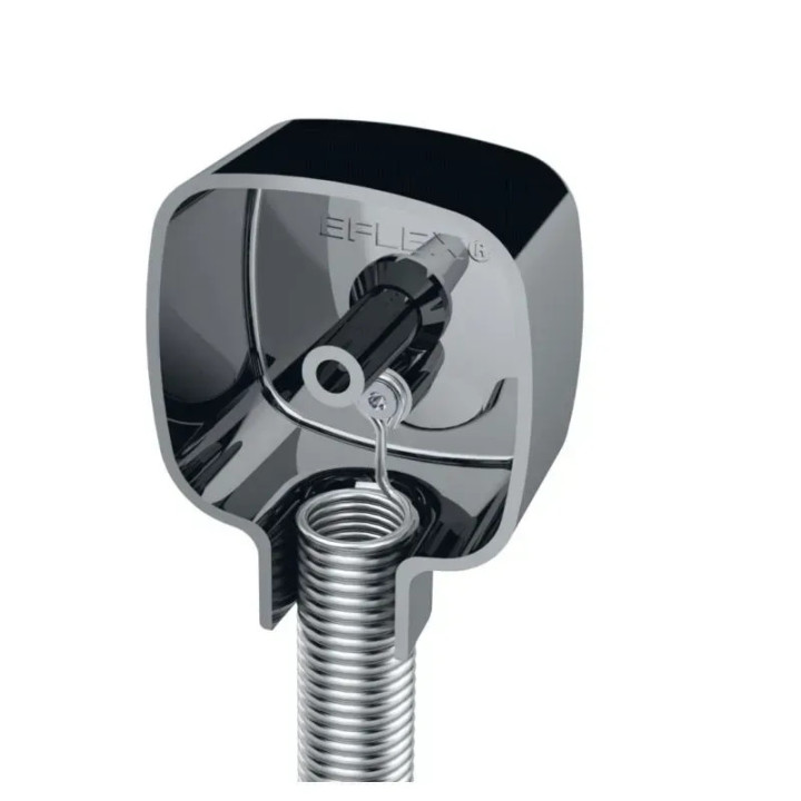 Passage De Câble En Applique Noir Diamètre 10 Mm + Ressort Inox 40 Cm