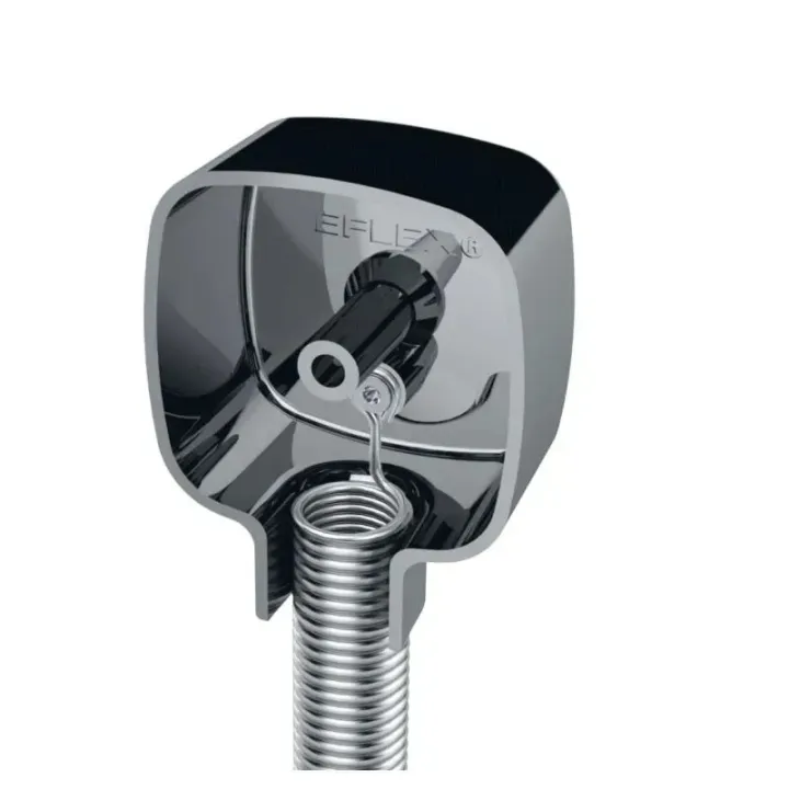 Passage De Câble En Applique Noir Diamètre 10 Mm + Ressort Inox 40 Cm