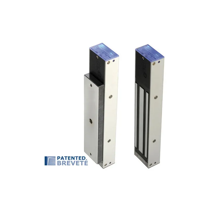 Ventouse magnétique applique 400kg 12/24VDC + relais/signal - NFS 61937 
