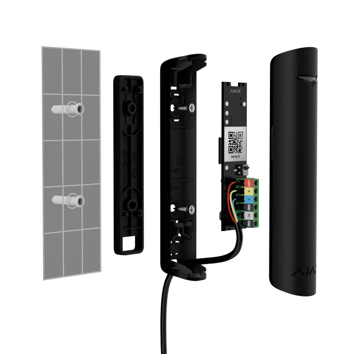 [3085521Bl1] DoorProtect Plus Fibra - Détecteur d'ouverture NOIR