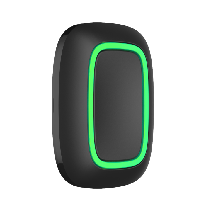 Bouton alarme urgence noir