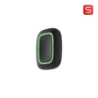 Bouton alarme urgence noir
