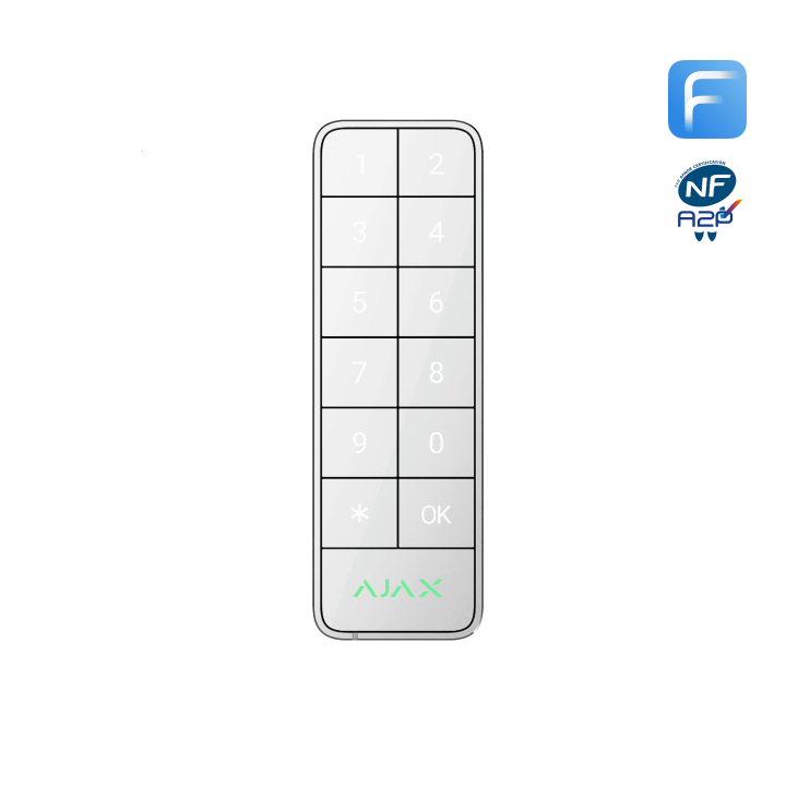 [117759.285.Wh] Keypad Outdoor Gamme Fibra NFA2P Blanc