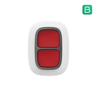 [3810379Wh1] DoubleButton - Double bouton d'urgence BLANC