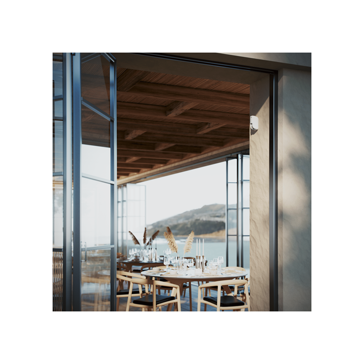 [101441.289.Wh1] Ajax Curtain Outdoor Jeweller Blanc