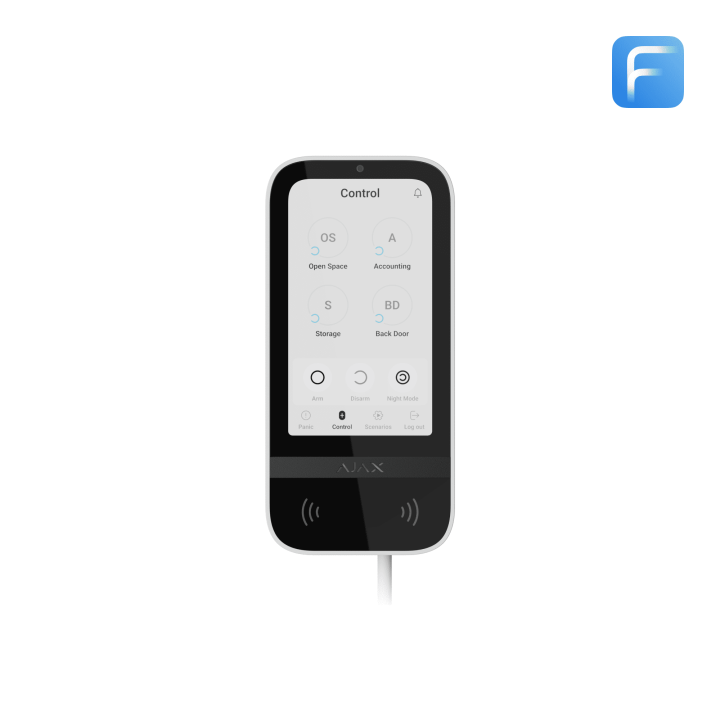 [81718.226.Wh1] Keypad Touchscreen Gamme Fibra Blanc