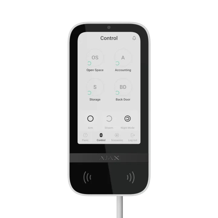 [81718226Wh1] KeyPad TouchScreen Fibra - Clavier tactile BLANC