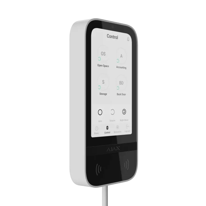 [81718226Wh1] KeyPad TouchScreen Fibra - Clavier tactile BLANC