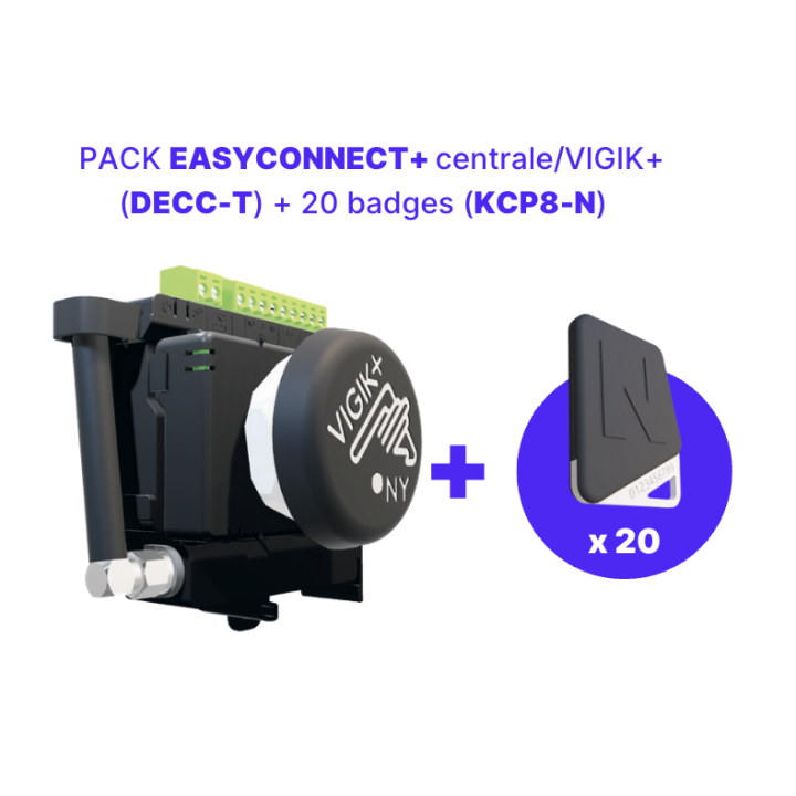 Pack Vigik + Easyconnect  + 20 Badges