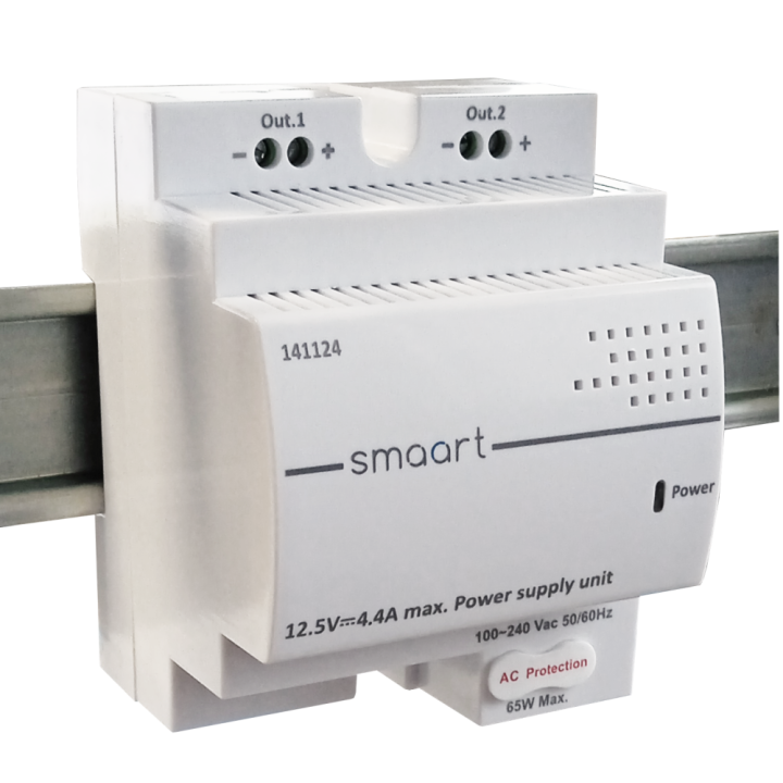 Alimentation Rail Din N°141124-Réglable De 13,8 V 4 A-Format 4U-Bornier À Visser