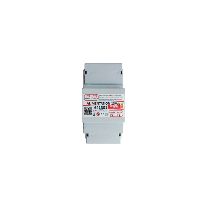 Alimentation 12 V~ / 1,5 A Pour Interphonie - 3 Modules Rail Din - Nac & Rtc